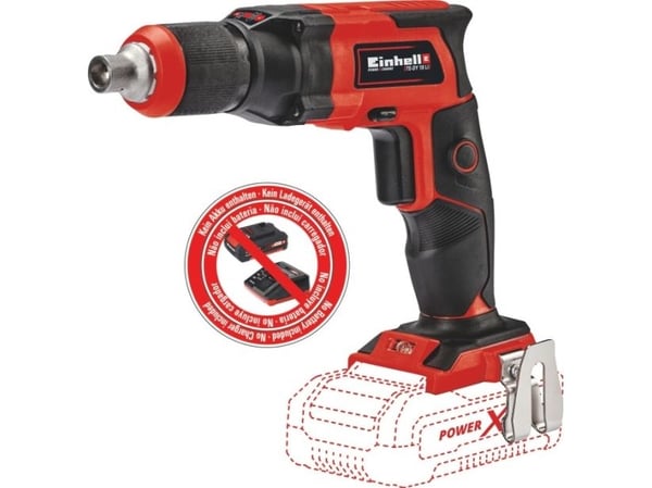 Einhell TE-DY 18 Li-Solo, Elektrisk skrutrekker, Pistolhåndtak, Sort, Rød, 4000 RPM, Batteri, 18 V - SOLO