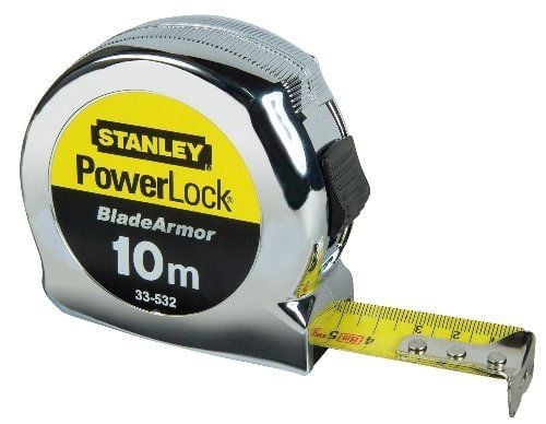 STANLEY 10m/25mm MICRO POWERLOCK rullattu mittanauha