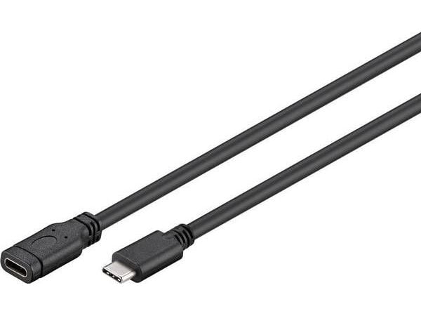 Goobay 45393, 1 m, USB C, USB C, USB 3.2 Gen 1 (3.1 Gen 1), 5000 Mbit/s, Sort