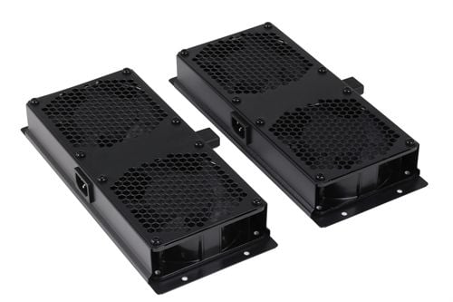 Deltaco SA.6502.0101, Viftepanel, Innebygd vifte, Stål, Sort