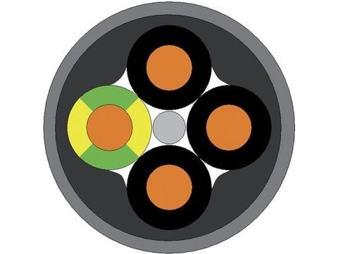 Liitosjohto ÖLFLEX Smart 108, harmaa, PVC, 38,4 kg/km, 79 kg/km, 4000 V, 1 mm²