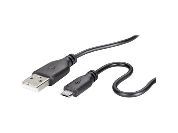 Renkforce RF-4032111, 1 m, USB A, Micro-USB B, USB 2.0, 480 Mbit/s, Lajittelu