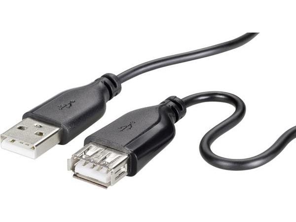 Renkforce RF-4080795, 1 m, USB A, USB A, USB 2.0, 480 Mbit/s, sortering