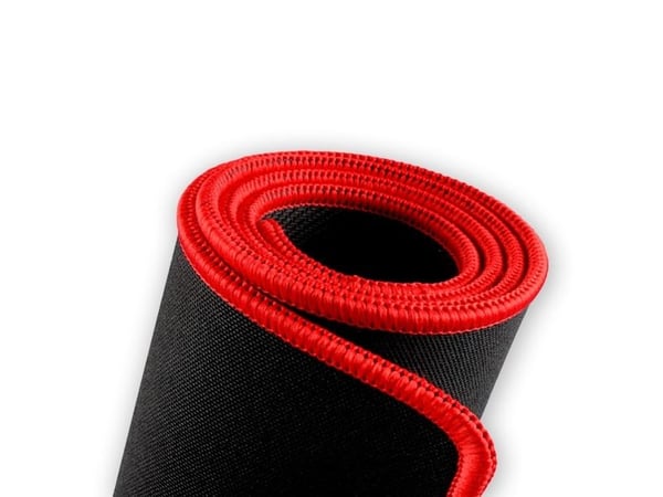 Savio Turbo Dynamic XL, Sort, Rød, Bilde, Stoff, Gummi, Antiskliunderlag, Musematte til gaming