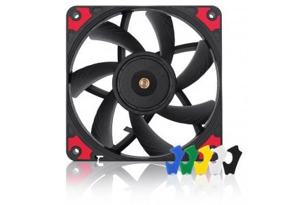 Noctua chromax NF-A12x15 PWM.black.swap - Kabinettvifte - 120 mm - svart