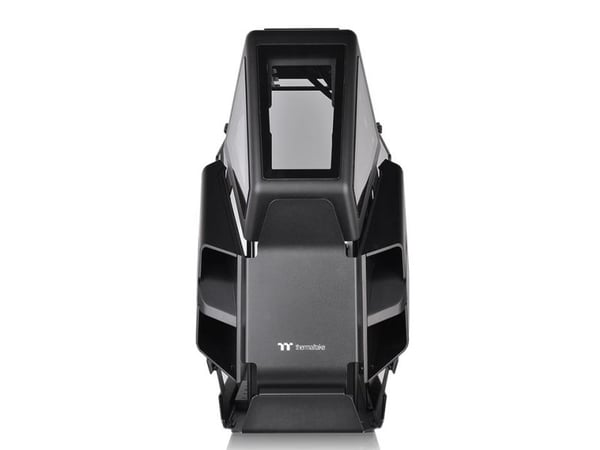 Thermaltake AH T600 - Tower - ATX - genomskinlig sidopanel (härdat glas) - ingen strömförsörjning (PS/2) - svart - USB/ljud