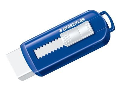 STAEDTLER - Viskelær - hvit - blå holder