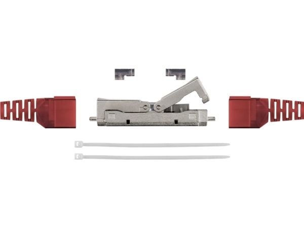 Goobay 79577, IDC, Grå, Rød, Rett, Zink, Cat6, U/FTP (STP)