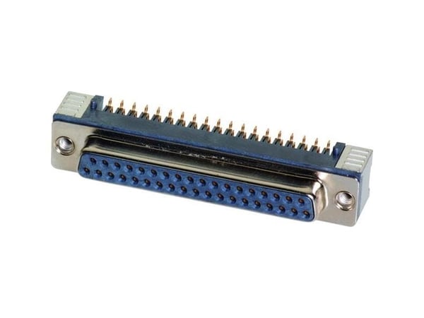 Harting 09 55 356 6612 741, D-Sub 25-pin F, Sort, Metallisk, Polybutylentereftalat (PBT), Stål, Termoplast, Kobberlegering, 10 mO, 1000 V
