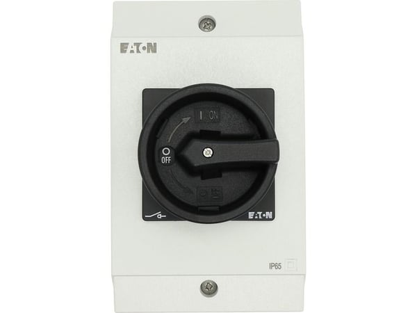 Eaton T3-4-15682/I2/SVB-SW, Vipukytkin, 6P, Musta, Valkoinen, IP65, 100 mm, 135 mm