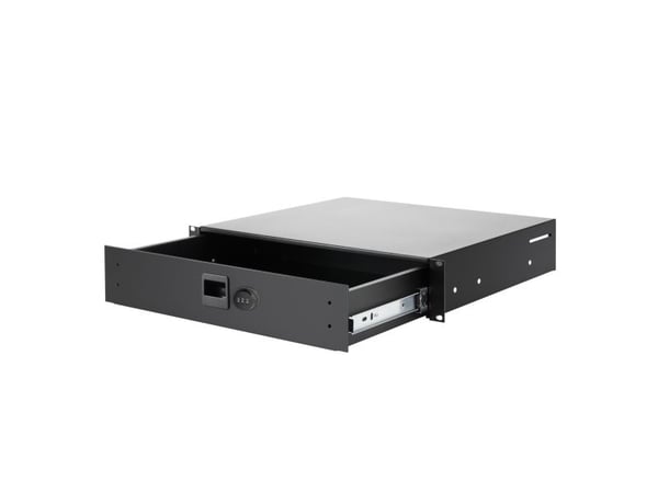 adam hall 87402ACL, Skuffeenhet, sort, aluminium, sink, 25 kg, 2U, 48,3 cm (19")