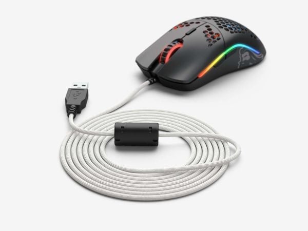 Glorious Ascended Cord - Musekabel - USB (han) - polarhvid - for Glorious Model D, Model O, Model O Minus
