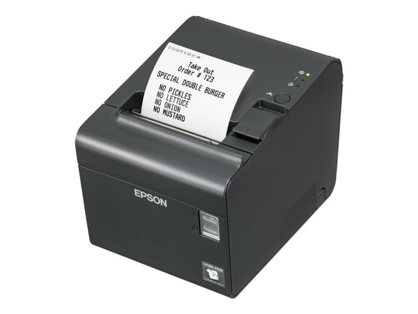 Epson TM L90LF - Kvitteringsskriver - termolinje - Rull (7,95 cm) - 203 x 203 dpi - inntil 170 mm/sek - USB 2.0, seriell - kutter - delkuttskjærer ...