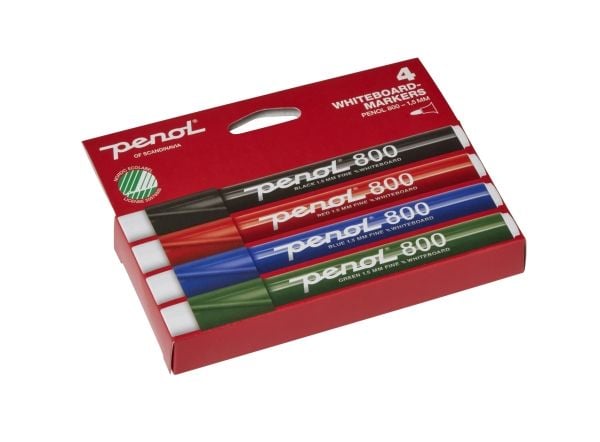 Taulumerkki Penol 800, 1,5 mm, pyöreä, 4 värin pakkaus