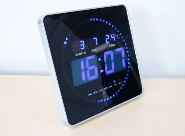 UNI LED FLO-CLOCK svart