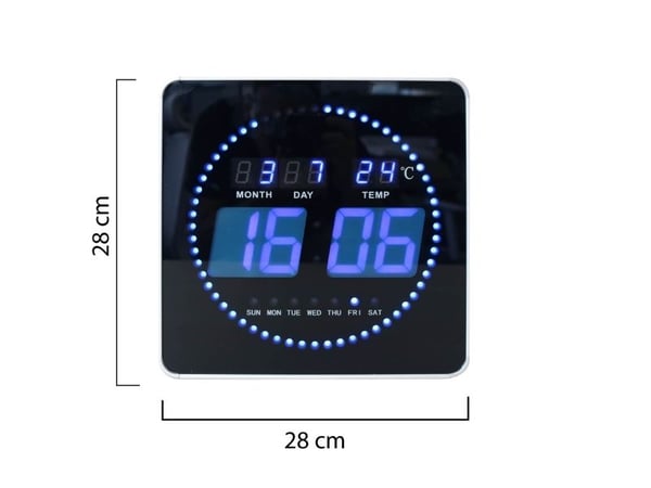 UNI LED FLO-CLOCK svart