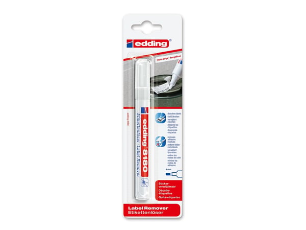 Edding 8180, 1 stykker, Meisel tupp, Hvit, Plast, Rund, 4 mm