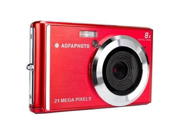 AgfaPhoto Realishot DC5200, 21 MP, 5616 x 3744 piksler, CMOS, HD, 89 g, Rød