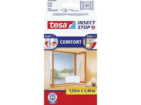 TESA 559180002000, 1200 mm, 1400 mm, Hvit, 1 stykker