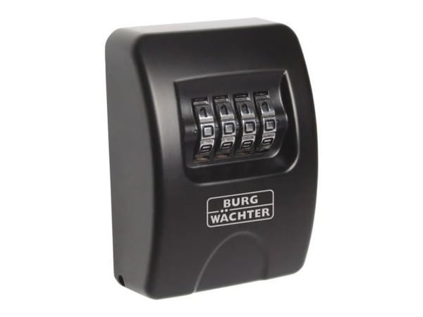 BURG-WÄCHTER Key Safe, Svart, Kombinasjonslås, 61 x 39 x 85 mm
