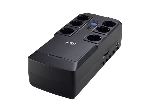 FSP NanoFit 600 - UPS - AC 220/230/240 V - 360 watt - 600 VA - 4.5 Ah - utgangskontakter: 6