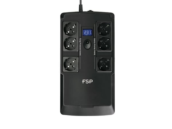 FSP NanoFit 600 - UPS - AC 220/230/240 V - 360 watt - 600 VA - 4.5 Ah - utgangskontakter: 6