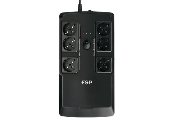 FSP NanoFit 600 - UPS - AC 220/230/240 V - 360 watt - 600 VA - 4.5 Ah - utgangskontakter: 6