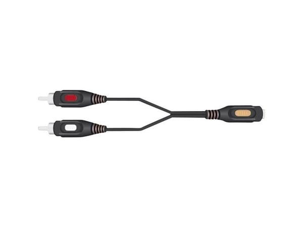 SpeaKa Professional SP-7870256, 2 x RCA, Hankoppling, 3,5mm, Honkoppling, 1,5 m, Svart