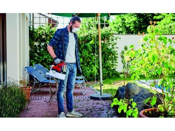 Einhell GE-WS 18/35, Ryggsekkstil, 3,8 l, 3,5 l, Sort, Rød, Hvit, Rustfritt stål, 3,5 stang - SOLO