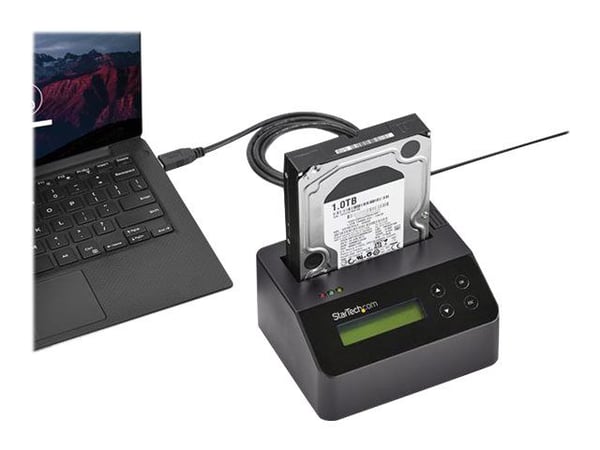 StarTech USB 3.0 Hard Drive Eraser Dock for 2.5" & 3.5" SATA SSD HDD + 4Kn Drive - LCD/ RS232 - Secure Erase HDD Wiper Docking Station (SDOCK1EU3P2...