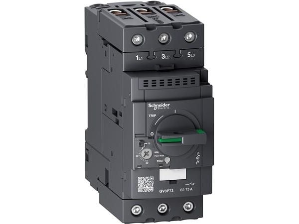 Schneider Electric GV3P73, Motorstartare, Svart, 50/60 hz, -20 - 60 ° C, -40 - 80%, 55 mm