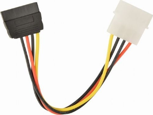 Gembird CC-SATA-PS, 0,15 m, SATA 15-pin, Molex (4-pin), Hankjønn, Hankjønn, 10 g