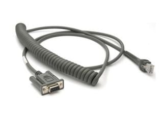 Zebra - Seriell kabel - strøm til DB-9 (hunn) - 2.74 m - rullet sammen - for Symbol DS7708, DS9908; Digital Scanner DS9308; Zebra DS4608, DS8108, D...
