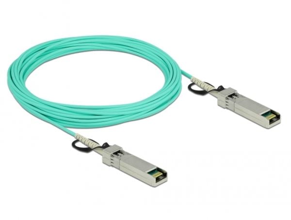 Delock - Direkte 10GBase-koblingskabel - SFP+ (hann) til SFP+ (hann) - 10 m - 3 mm - fiberoptisk - SFF-8431/SFF-8432 - Active Optical Cable (AOC) -...