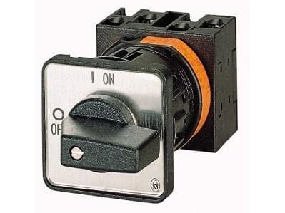 Eaton P1-32/E, Toggle switch, 3P, Svart, Vit, IP65, 48 mm, 48 mm