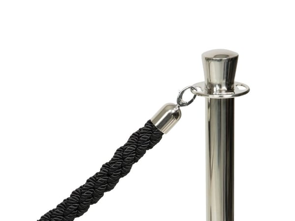 Securit® Classic Chrome reb sort med kliklås rustfrit stål