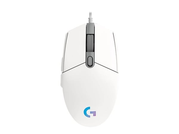 Logitech Gaming Mouse G102 LIGHTSYNC - Mus - høyrehendt - optisk - 6 knapper - kablet - USB - hvit