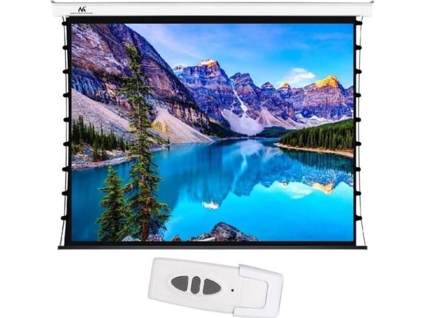 Maclean MC-992 - Projektorduk - takmontering, väggmontering - motoriserad - 100" (254 cm) - 16:9 / 4:3 - Matte White