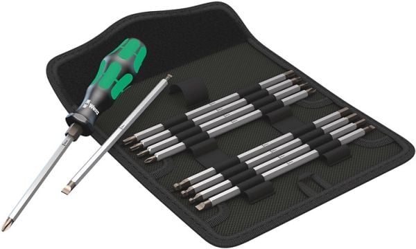 Wera Werkzeug-Etui Vario-Satz 11-teilig, Muovi, Metalli, Musta, Vihreä