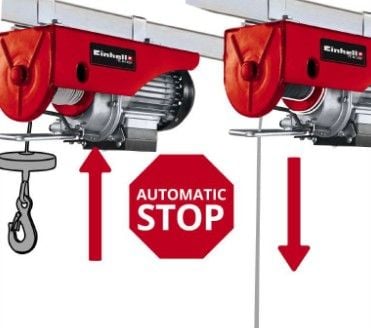 Einhell TC-EH 250, Elektrisk vinsj, 12 m, 125 kg, 250 kg, 11,5 m, 5,7 m