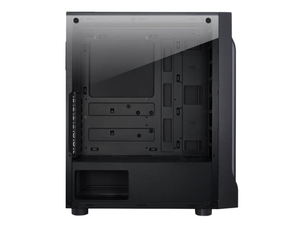 Inter-Tech A-3411 Creek - Tower - ATX - sidepanel med vindu (herdet glass) - ingen strømforsyning - USB/lyd