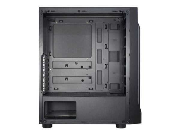 Inter-Tech A-3411 Creek - Tower - ATX - sidepanel med vindu (herdet glass) - ingen strømforsyning - USB/lyd