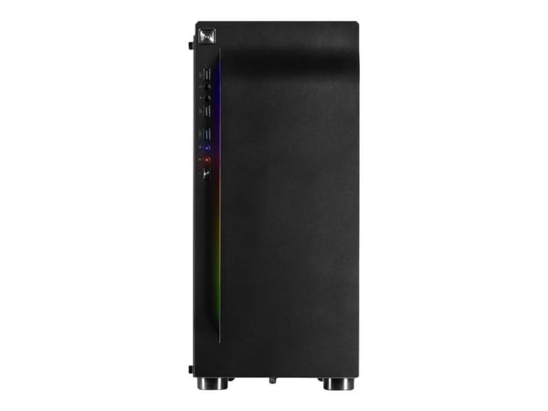 Inter-Tech A-3411 Creek - Tower - ATX - sidepanel med vindu (herdet glass) - ingen strømforsyning - USB/lyd