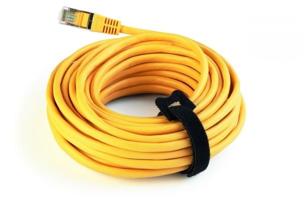 Durable Cavoline Grip Tie, Hook & loop cable tie, Musta, 20 cm, 10 mm, 5 kpl