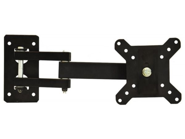 libox LB-200 - Brakett - justerbar dobbelarm i full bevegelse - for LCD-TV - stål - svart - skjermstørrelse: 17"-32" - monteringsgrensesnitt: innti...