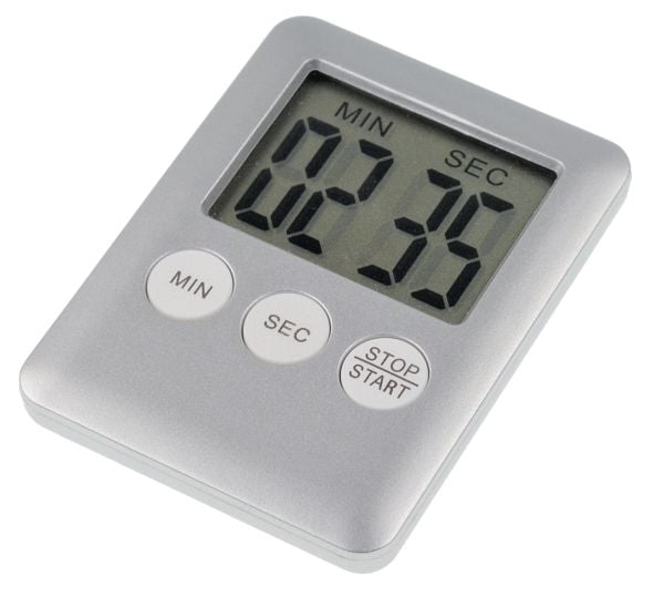 Kaiser 4216, Daglig timer, Silver, Digital, LCD, Knappar, 100 min