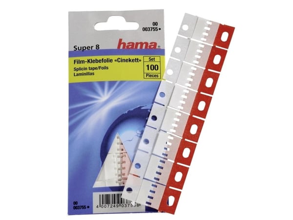 Hama Film Splicing Tape Cinekett, 100 stykker, 11 g, 65 mm, 145 mm, 4 mm
