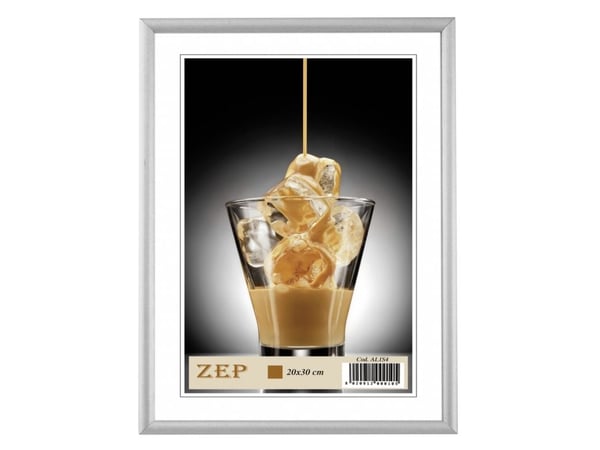 ZEP AL1S4, Enkel bilderamme, Tre, Sølv, Bord, Vegg, 20 x 30 cm, Landskap/portrett