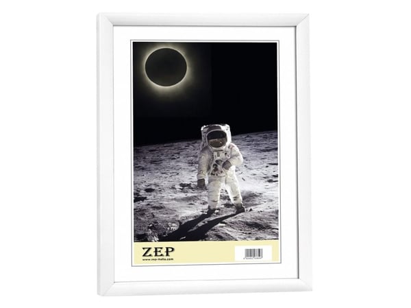 ZEP KW11, Enkel bilderamme, Hvit, Bord, Vegg, 21 x 29,7 cm, Rektangulær