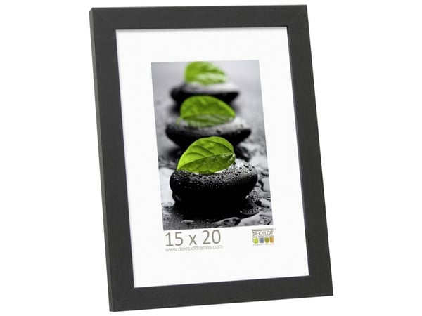 Deknudt S44CF2, Enkel bilderamme, Tre, Sort, 15 x 20 cm, Reflekterende, Landskap/portrett